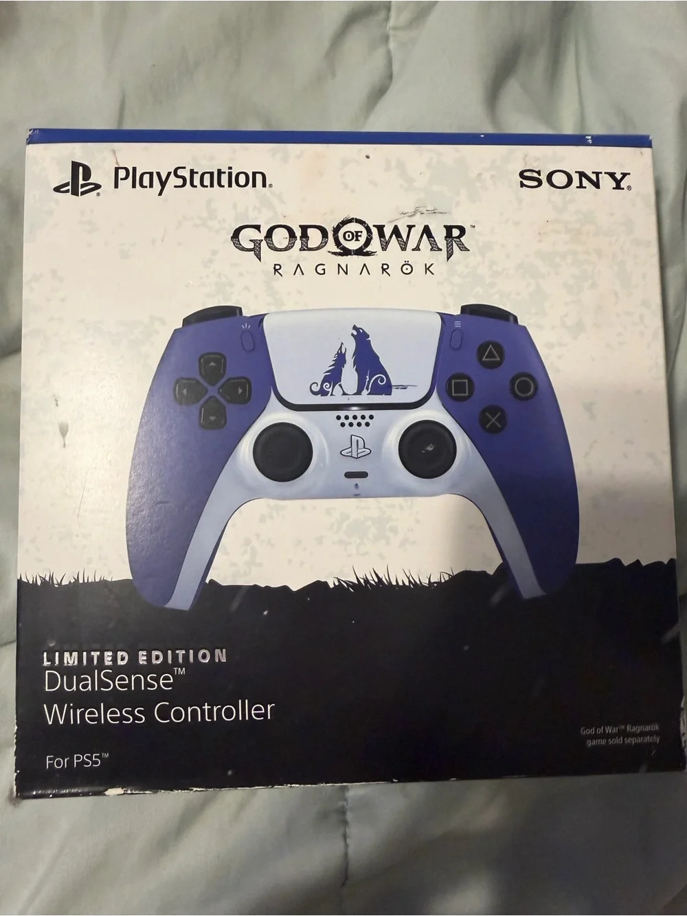 Sony DualSense God of War Ragnarök Limited Edition Blue White Controller